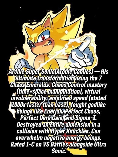 Archie Super Sonic Vs Archie Sonic Vs Ultra Sonic Vs Hyper Sonic.#ArchieSonic #Sonic #UltraSonic
