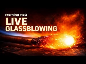 From Molten Glass to Finished Form – Real-Time Glassblowing Process at 4000°
