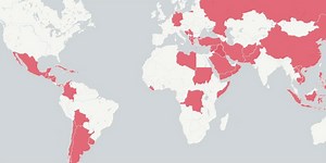These are all the countries the USA has invaded, in one map