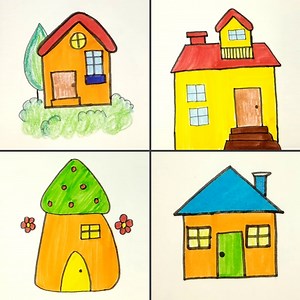 127K views · 4.2K reactions | How To Draw A House Easy Step By Step  | Kids Art & Craft | Facebook