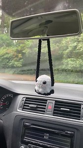 Crochet Ghost Car Mirror Hanger PDF Pattern | Amigurumi Fall Decor - Etsy