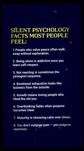Silent Psychology Facts 🧠 #psychology #mindset
