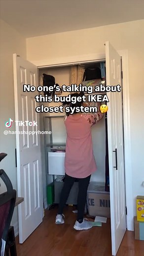 This closet system is such a hidden gem! I was looking for a functional and budget friendly wardrobe organization system for a small closet. Then, I stumbled upon the IKEA AURDAL. IKEA AURDAL is a small, reach-in closet organization option. The best part is the affordability since this AURDAL closet was less than PAX (similar configuration with 4 drawers) Tips for IKEA AURDAL: Before picking up any closet system, make sure it fits. The AURDAL can also be stacked with the frames next to each othe