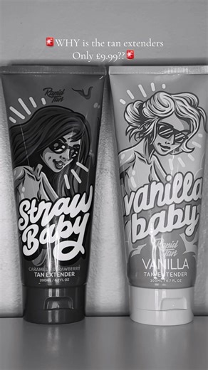 If you're tanning and NOT using a tan extender... you're missing out The strawbaby & vanilla baby tan extenders are only £9.99 RIGHT NOW and honestly amazing!! RUN DO NOT WALK🚨 @rapidtan #rapidtan #tanextender #strawbaby #vanillababy #flashsale
