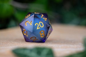 Giant D20 / Polyhedral Dice / Sharp Edge Dice for D&D / D20 Big Dice / Omenstone - Etsy