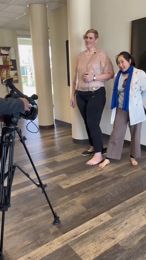 I’ll post the interview once they post it! Any tips on how to walk more gracefully… need to work on model walk #tallgirl #worldrecord #bigfeet #walk