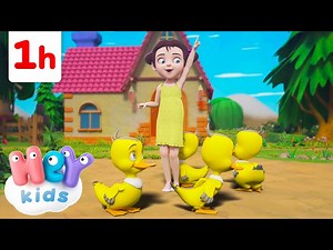 The ducky dance | Animal Songs for Kids | HeyKids Nursery Rhymes - Videos For Kids