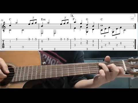 Mr. Lonely (Bobby Vinton) - Easy Fingerstyle Guitar Playthrough Tutorial Lesson With Tabs