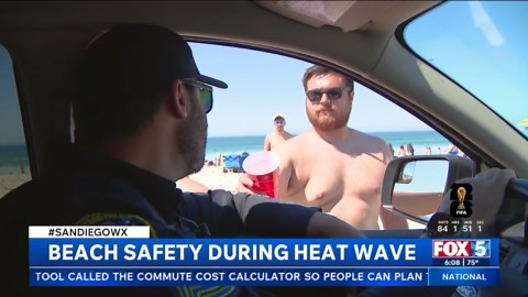 Patrol on beaches during spring break