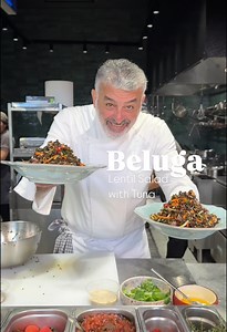 Beluga Lentil Caviar Salad with Tuna 🤤Have you heard of this type of lentil? 👀 | Joseph Hadad