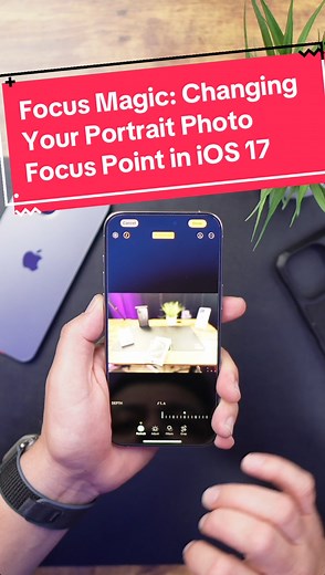 9.8K views · 190 reactions | Focus Magic: Changing Your Portrait Photo Focus Point in iOS 17 #ios17 #portraitphotography #photosapp #editingmagic #focusshift #blurredbackground #iPhone15ProMax | Hector Daniel Chavez | Facebook