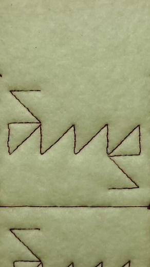 Abstract Line Processing Animation | Embroidery Stop Motion