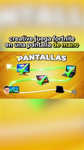 Creative supera fortnite en una pantalla de mano #parati #creativesergi #creative