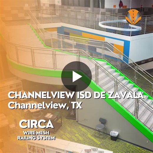#k12design #architecturalrailing #vivarailings #educationfacilities #wiremesh | VIVA Railings LLC