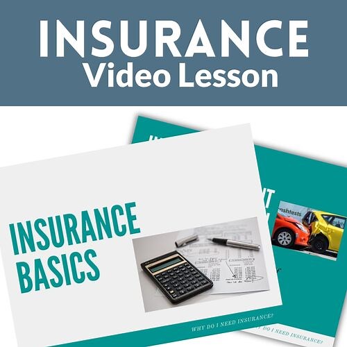 Insurance 101 Auto, Health, Life Life Skill of the Week Personal Finance Video