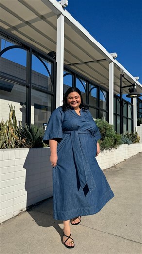 The dress you will have on repeat, as seen on @teresabisazza. Teresa wears a size 22 in our Theresa dress, tap to shop now. | Commonry