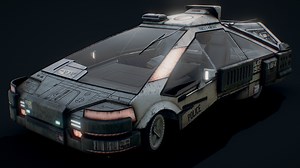2019 Blade Runner Ground Police Car - Buy Royalty Free 3D model by quaz30