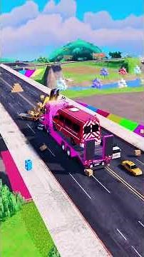 DACIA, MCQUEEN سيارة ماكوين FORD POLICE CARS,AMBULANCE EMERGENCY TRANSPORTING WITH TRUCKS ! #02