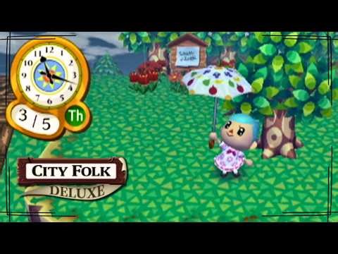 SPRING RAIN is Here! | Animal Crossing City Folk Deluxe