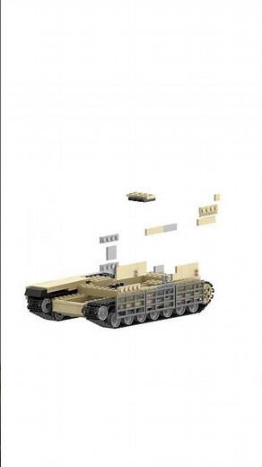 LEGO M1A2 Abrams USA Battle Tank Building Animation
