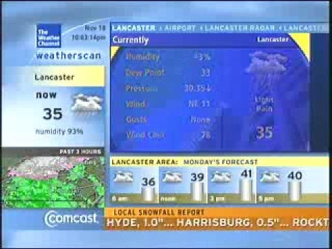 Weatherscan - November 18, 2007 - 10:00pm
