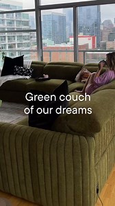 "A new home with a view 🤝🏼 massive green couch of our dreams 😍🏙️ We’re so happy we went with the Soho from @valuecityfurniture!" - @missses_molina #MyVCF | Value City Furniture