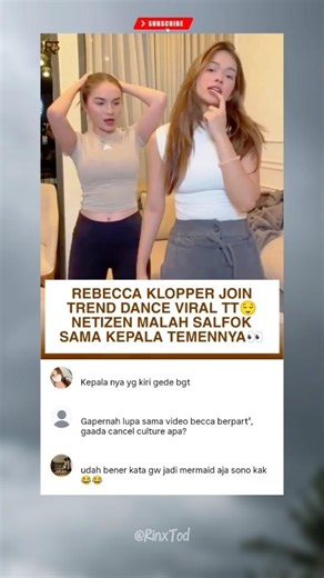 REBECCA KLOPPER JOIN TREND DANCE VIRAL TT #cewekcantik #jointrend #trendtiktok