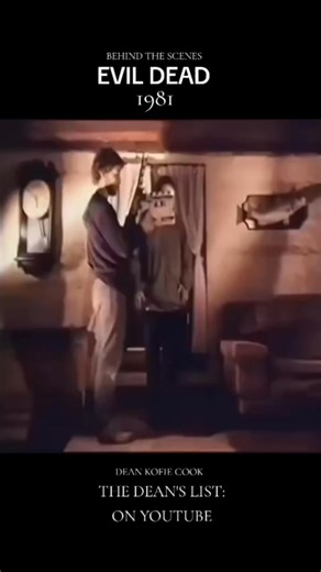 Dean Kofie Cook on Instagram: "EVIL DEAD 1981 {BEHIND THE SCENES} 🎬🔥 Subscribe To The YouTube Channel For MORE Horror Content, Movie Reactions, Hip-Hop, Rock & Metal Music https://youtube.com/@thedeanslist101?si=RDcitIVQYGH5CkIh #thedeanslist #deancook #horrorcommunity #horrorfamily #evildead #SamRaimi #BruceCampbell"
