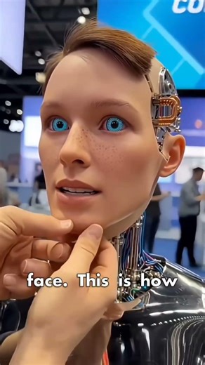 They Gave This Robot a Human-Like Face! 🤖😳 #Shorts #robot