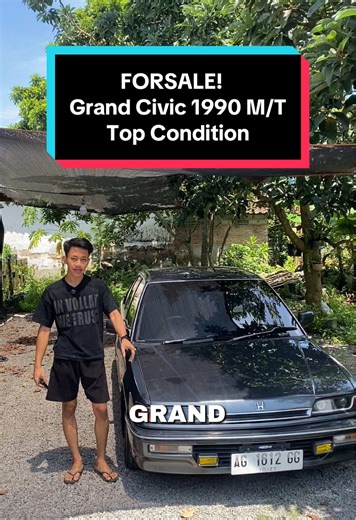 Ready Stok! Grand Civic 1990 M/T GOOD CONDITION🤩, Pajak On Panjang Tinggal Pake Aja🔥 Grandcivic 1990 Spesifikasi : - Full Paper - Pajak On - Mesin Sehat Kering - Body Kaleng - Cat Ori Sebagian - Interior Original Utuh - Dashboard Utuh - Kisi Kisi AC Utuh - Ac Sangat Dingin - List Chrome Utuh - Headlamp Original - Stoplamp Original - Lantai Lantai Utuh Tdk Ada Kropos - Velg Original Grand Civic - Ban Tebal Semua - Overall Tinggal Pake Kondisi Detail Bisa Langsung Cek Dilokasi MORE INFO : ☎️ 081