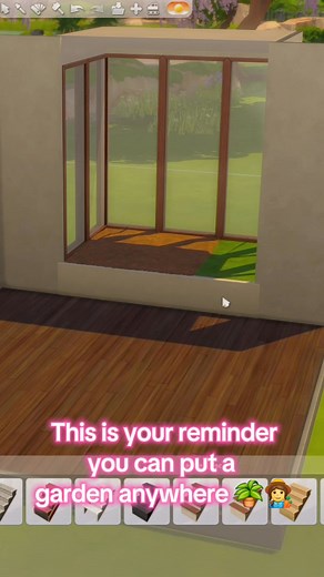 1.8M views · 22K reactions | Learn how to create a beautiful garden  right off your kitchen ️ in The Sims 4! In this video, I’ll show you how to build a stunning garden  in any space, no backyard required!  #TheSims4 #Sims4Build #Sims4Gardening #Sims4Tips #Sims4Creativity #GardenAnywhere #Sims4Decor #SimsCommunity #Sims4Life | Sims Grown | Facebook
