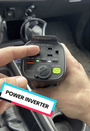 🚗💡 Power up on the go! This 150W Car Power Inverter turns your car’s 12V DC into 110V AC, so you can charge phones, laptops, game consoles, CPAP machines, and more – all from your cup holder! 🏆 ✅ Compact & Portable ✅ MultiProtect Safety System 🔥 ✅ Multiple USB & Type-C Ports ✅ Perfect for road trips & daily commutes #CarGadgets #PowerInverter #RoadTripEssentials #GadgetLover #TechOnTheGo #ChargeAnywhere #tiktokshop @ZEEHOO Innovation