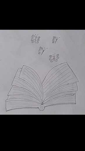 How to Draw an Open Book with a Butterfly | Easy and Creative Drawing for Kids and Beginners