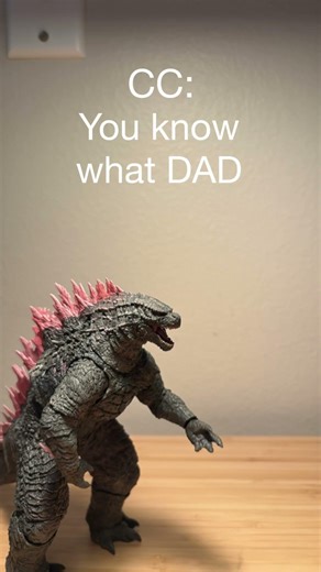 Godzilla gets back at Dad #godzilla #oldest #dad #kaiju