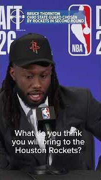 What does Bruce Thornton bring to the Houston Rockets, according to Bruce Thornton?