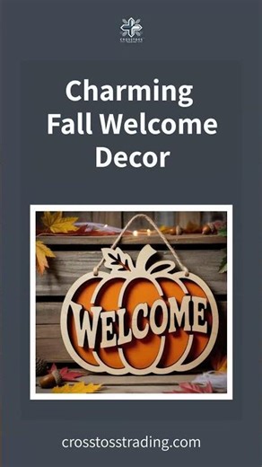 Charming Fall Welcome Decor