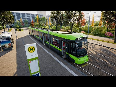 LINE 10 in NEW TRAM GAME | City Transport Simulator: Tram - Gameplay