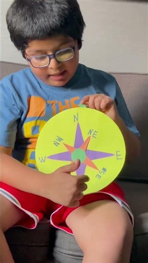 Learn Directions || Cardinal Directions || Compass Rose|| #shorts