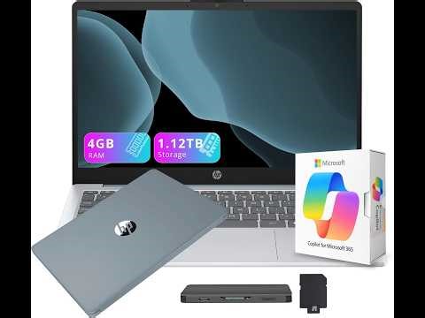 Review: HP Stream 14” Laptop – AI Copilot, 1.12TB Storage & Office 365!