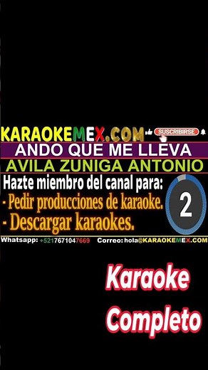 Karaoke Antonio Aguilar - Ando Que Me lleva #karaokemex