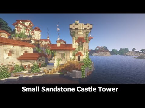 Small Sandstone Castle Tower in Minecraft (Easy Tutorial)