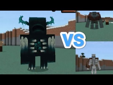 minecraft bedrock✅ warden morp vs all mutants