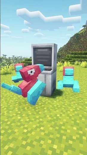 How To Catch Porygon! #minecraft
