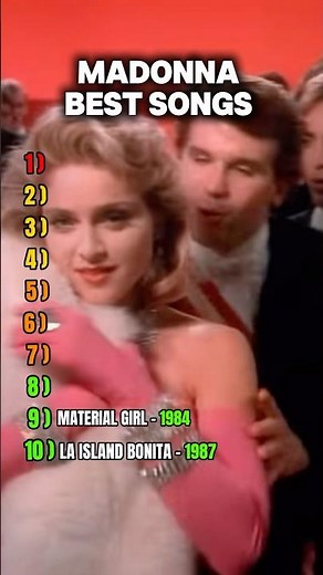 Madonna 10 Best Pop Songs #popmusic #madonna #music