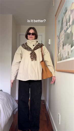 Star of the show is this @hey moneca trench and @Sézane bag 💛