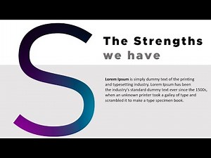 How To Make a SWOT analysis slide In PowerPoint | Quick Tutorial