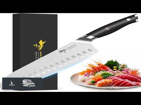 MAD SHARK 8" Santoku Kitchen Chef Knife Forged German High Carbon Steel