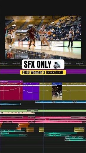 Basketball sound design 🎥🎨🏀 #editing #sounddesign #videoediting