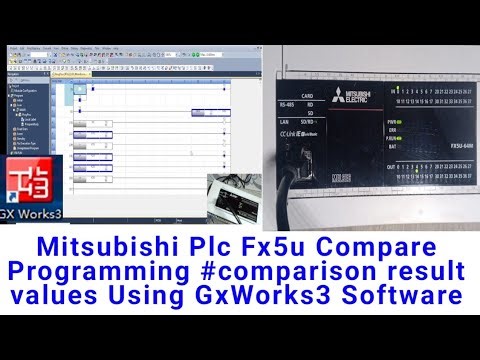 Mitsubishi Plc Fx5u Compare Programming #comparison result values Using GxWorks3 Software