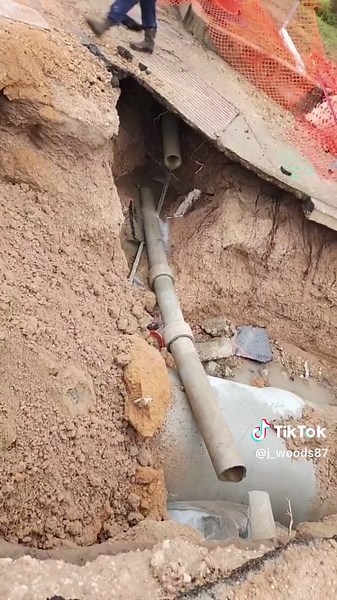 What we do, Main line water break, #Waterlines #MainBreak #FixingOtherPeoplesMesses